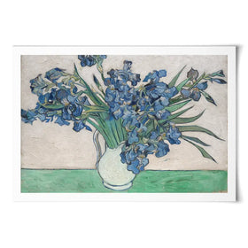 Irises Vase Art Print Irises Vase Art Print wall art product Vincent Van Gogh