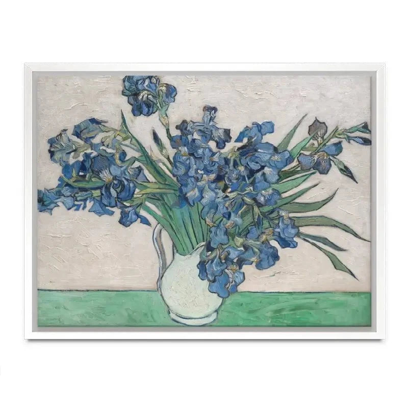 Irises Vase Canvas Print Irises Vase Canvas Print wall art product Vincent Van Gogh