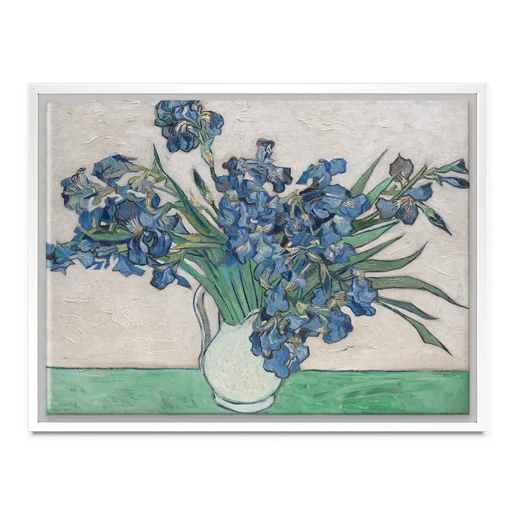 Irises Vase Canvas Print Irises Vase Canvas Print wall art product Vincent Van Gogh