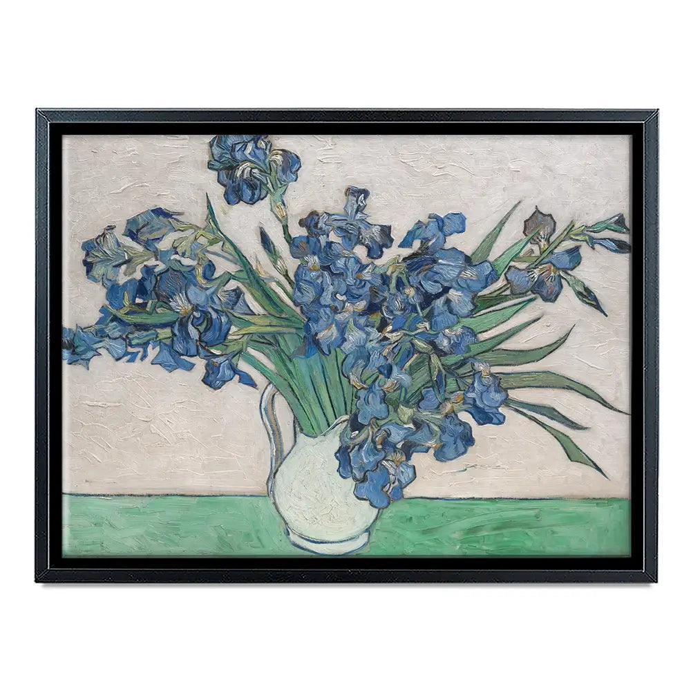Irises Vase Canvas Print Irises Vase Canvas Print wall art product Vincent Van Gogh