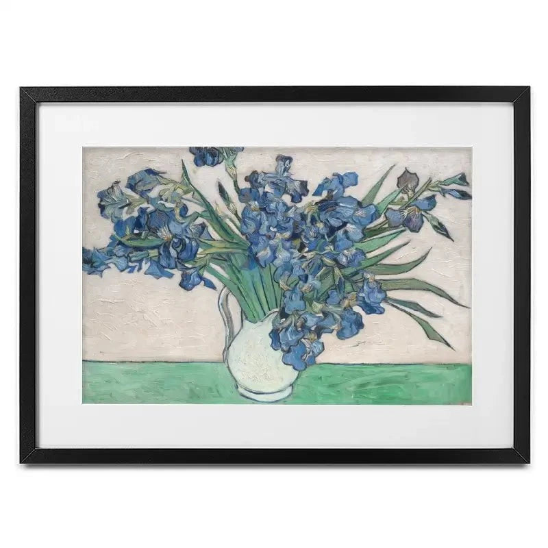 Irises Vase Framed Art Print Irises Vase Framed Art Print wall art product Vincent Van Gogh