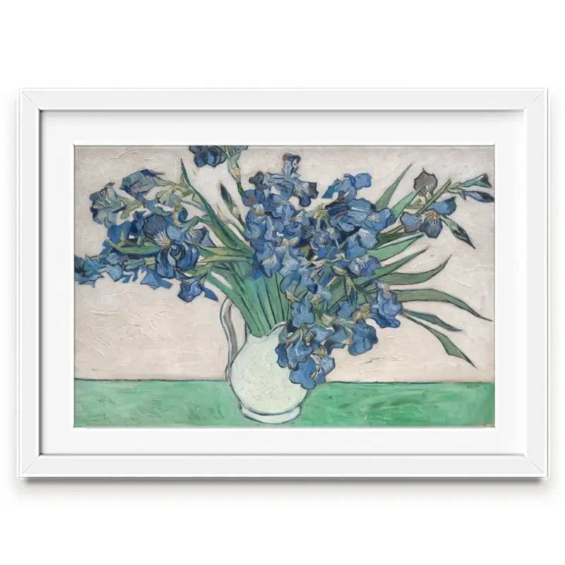 Irises Vase Framed Art Print Irises Vase Framed Art Print wall art product Vincent Van Gogh