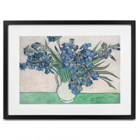 Irises Vase Framed Art Print Irises Vase Framed Art Print wall art product Vincent Van Gogh