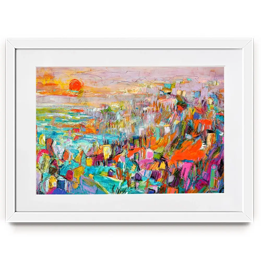 Island In The Setting Sun Framed Art Print Island In The Setting Sun Framed Art Print wall art product Dorothy Fagan