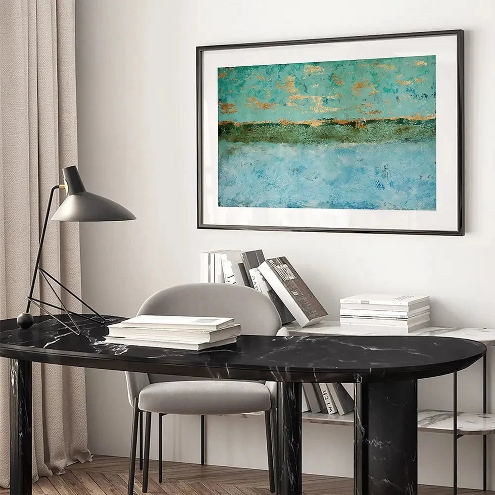 It's A Blue Green Thing Framed Art Print It's A Blue Green Thing Framed Art Print wall art product Renate Holzner / Shutterstock