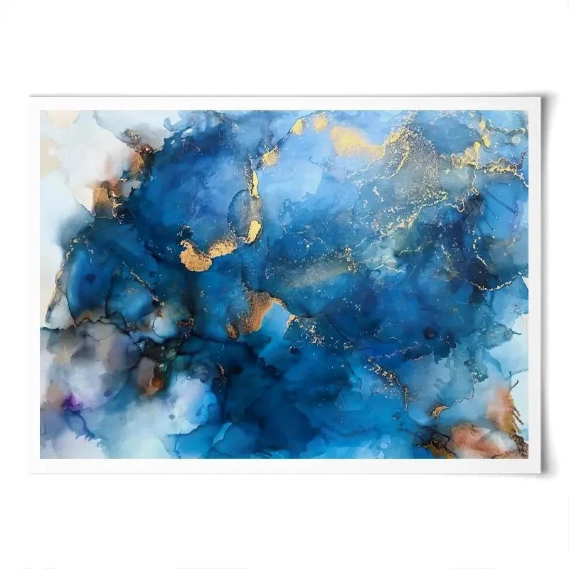 It's All Blue Art Print It's All Blue Art Print wall art product Violeta Allaberdieva