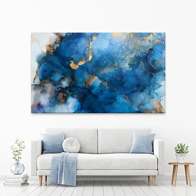It's All Blue Canvas Print It's All Blue Canvas Print wall art product Violeta Allaberdieva
