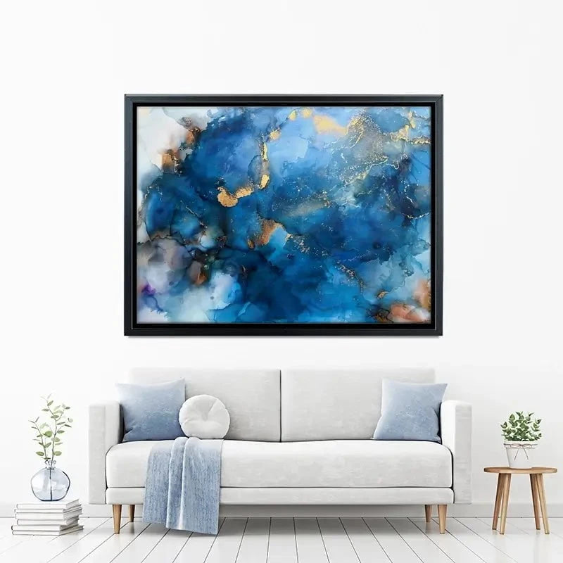 It's All Blue Canvas Print It's All Blue Canvas Print wall art product Violeta Allaberdieva
