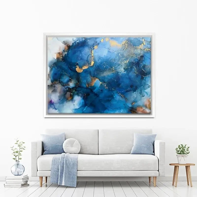 It's All Blue Canvas Print It's All Blue Canvas Print wall art product Violeta Allaberdieva