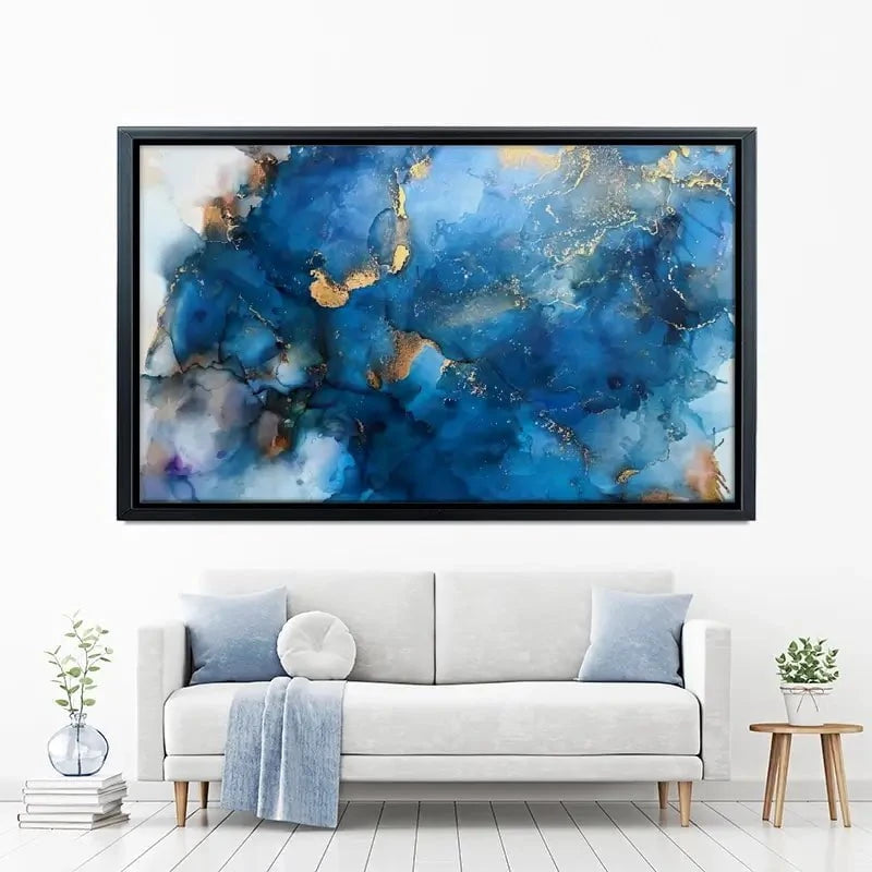 It's All Blue Canvas Print It's All Blue Canvas Print wall art product Violeta Allaberdieva