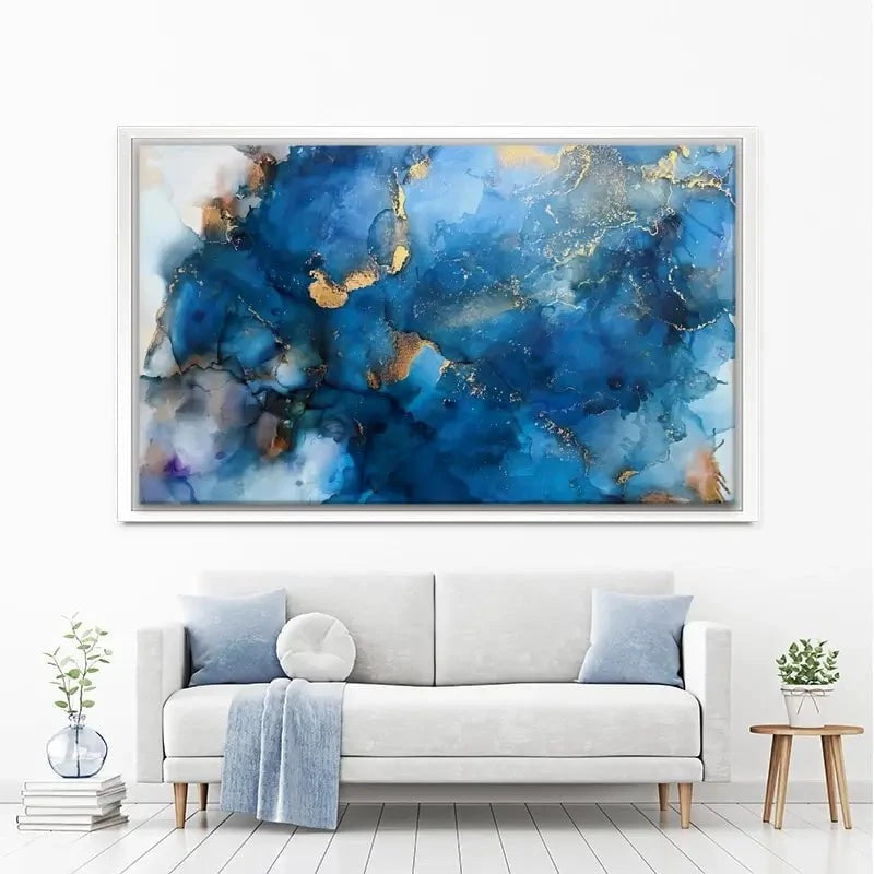 It's All Blue Canvas Print It's All Blue Canvas Print wall art product Violeta Allaberdieva
