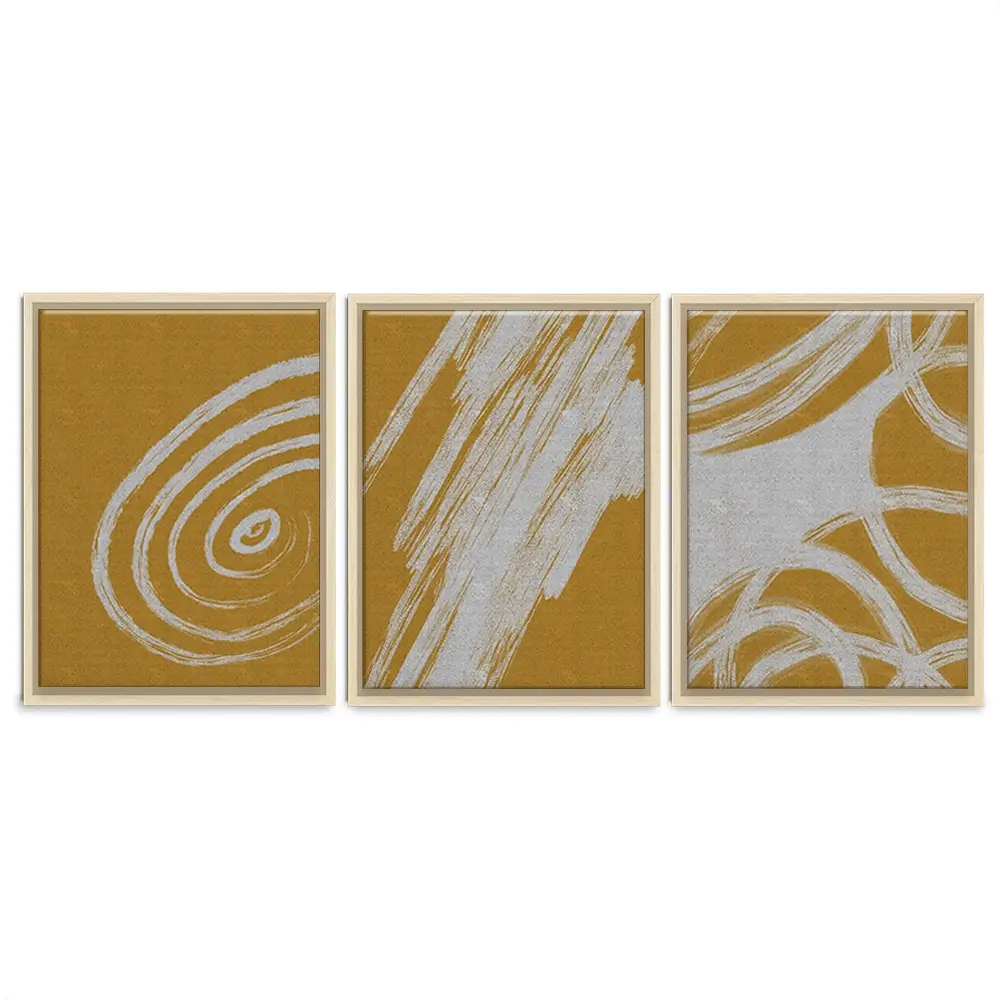 It Was All Yellow Trio Canvas Print It Was All Yellow Trio Canvas Print wall art product Yuli Saputra