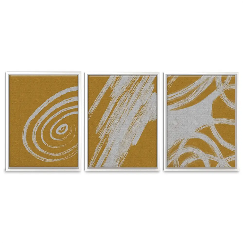 It Was All Yellow Trio Canvas Print It Was All Yellow Trio Canvas Print wall art product Yuli Saputra