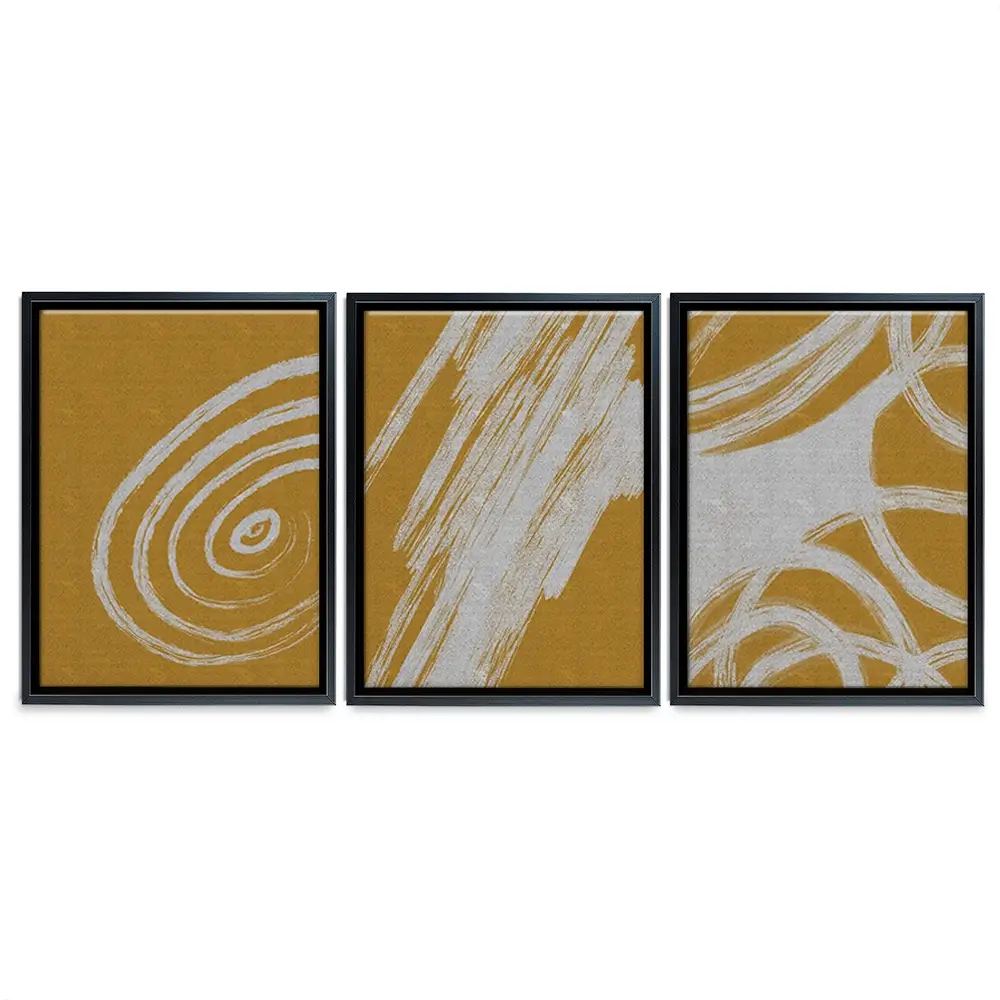 It Was All Yellow Trio Canvas Print It Was All Yellow Trio Canvas Print wall art product Yuli Saputra