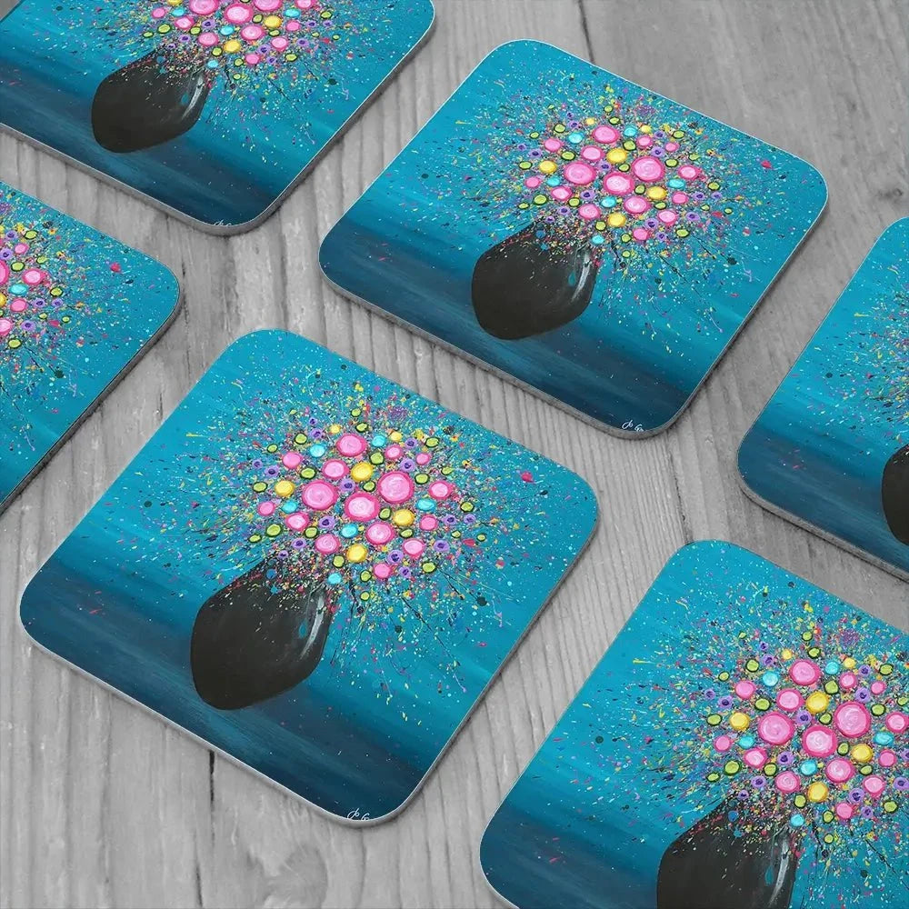 It Was Always You Coaster Set Rainbow Soul Tree Coaster Set | Rainbow Soul Tree Art Coasters wall art product Jo Gough