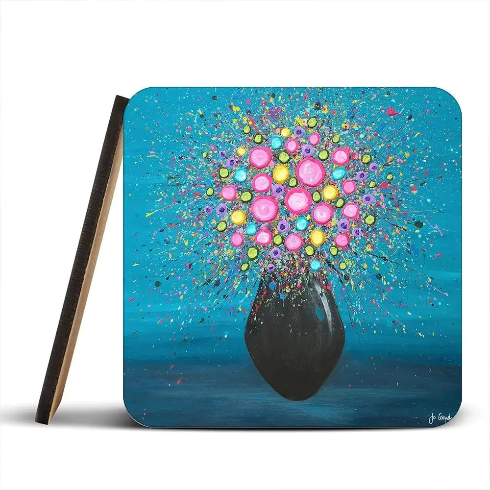 It Was Always You Coaster Set Rainbow Soul Tree Coaster Set | Rainbow Soul Tree Art Coasters wall art product Jo Gough