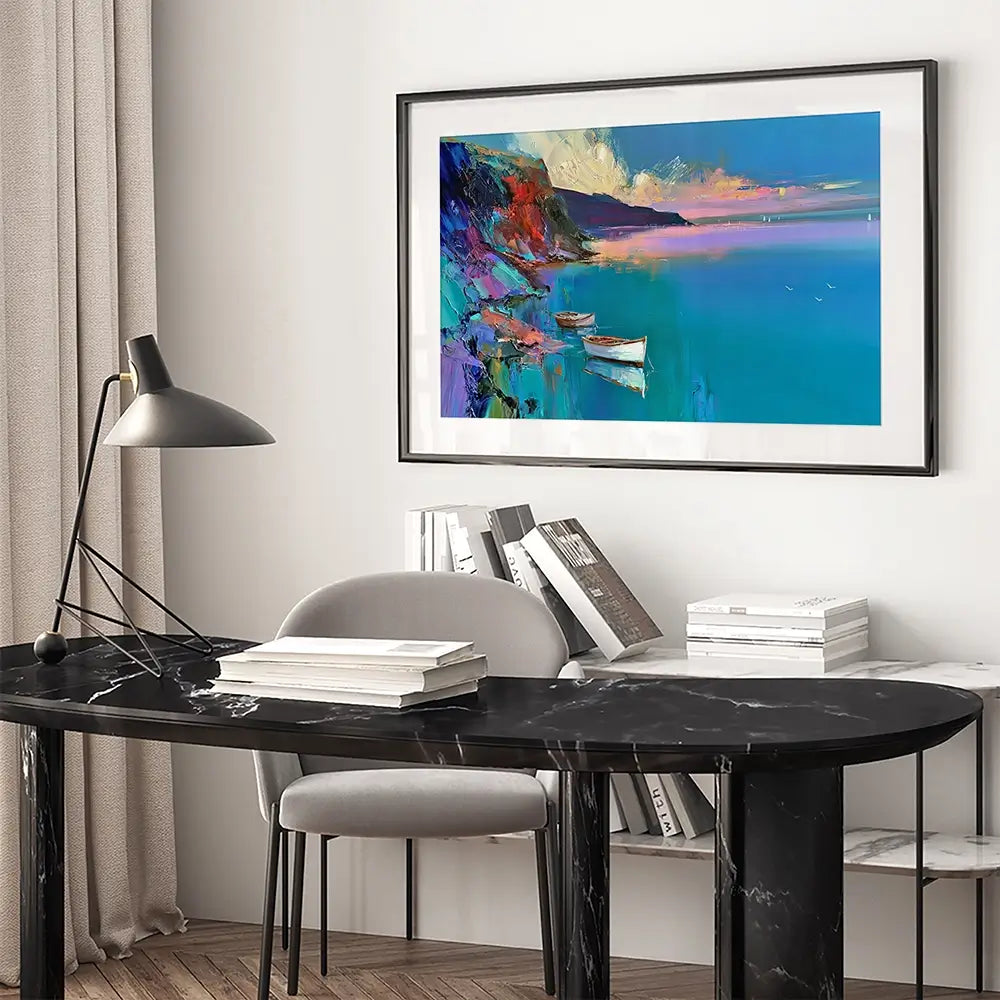 Italian Cove Framed Art Print Italian Cove Framed Art Print wall art product David Alexander Elder