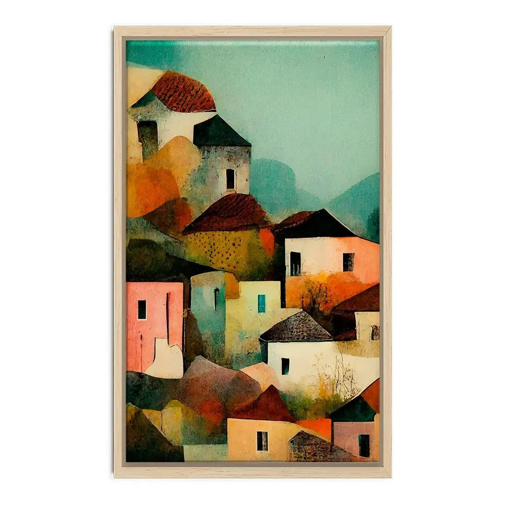 Italian Village Canvas Print Italian Village Canvas Print wall art product Treechild