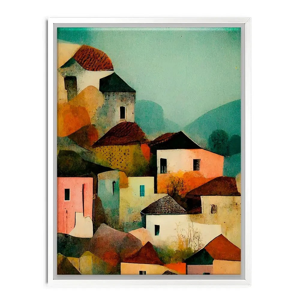 Italian Village Canvas Print Italian Village Canvas Print wall art product Treechild