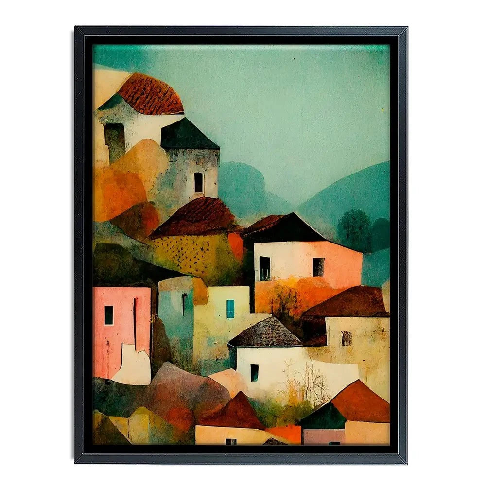 Italian Village Canvas Print Italian Village Canvas Print wall art product Treechild