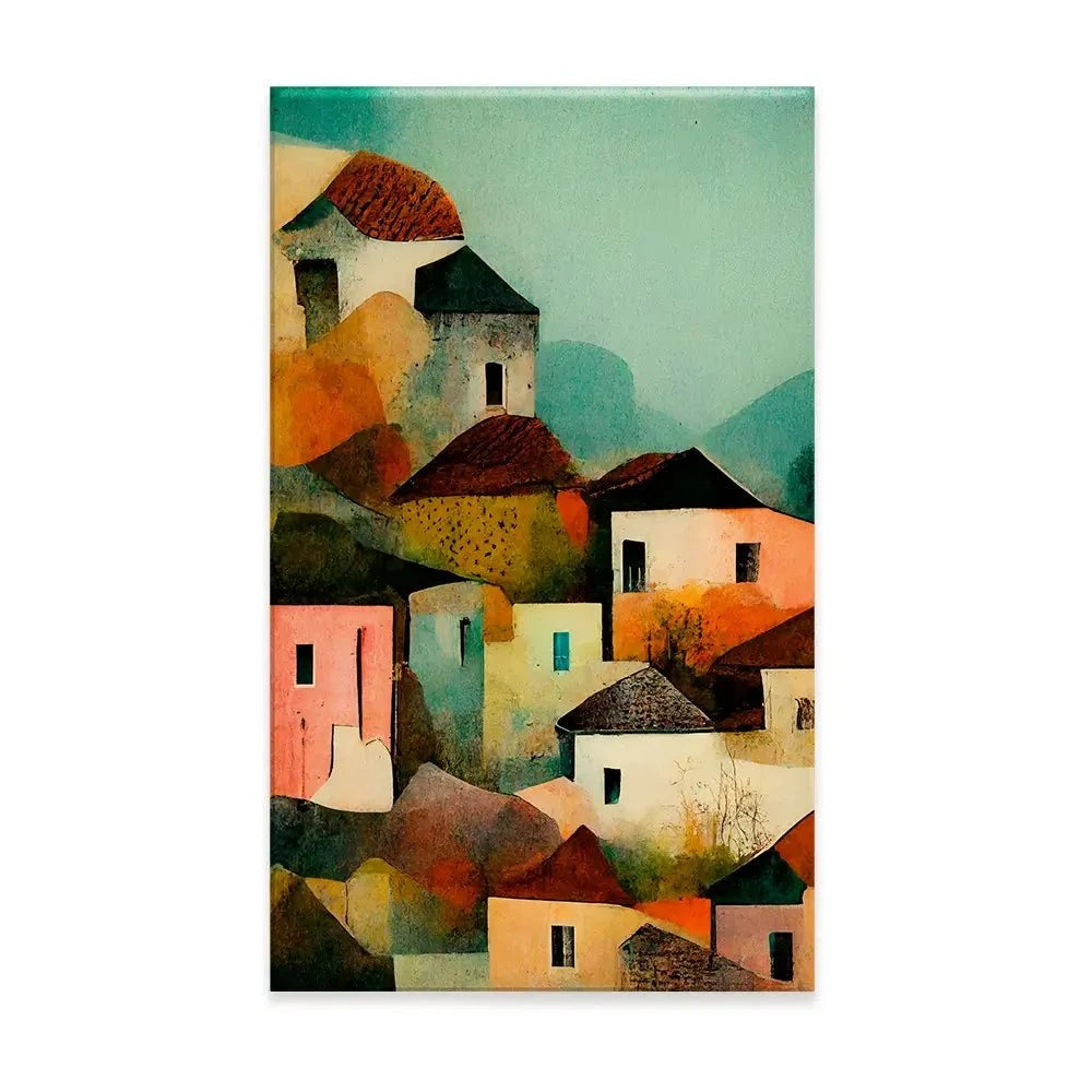Italian Village Canvas Print Italian Village Canvas Print wall art product Treechild