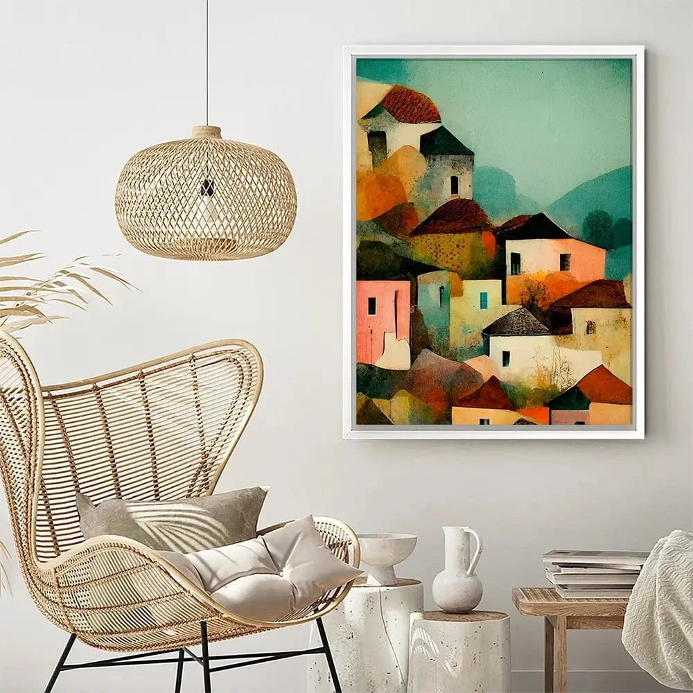 Italian Village Canvas Print Italian Village Canvas Print wall art product Treechild