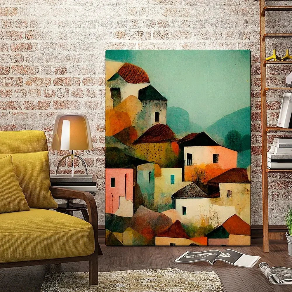 Italian Village Canvas Print Italian Village Canvas Print wall art product Treechild
