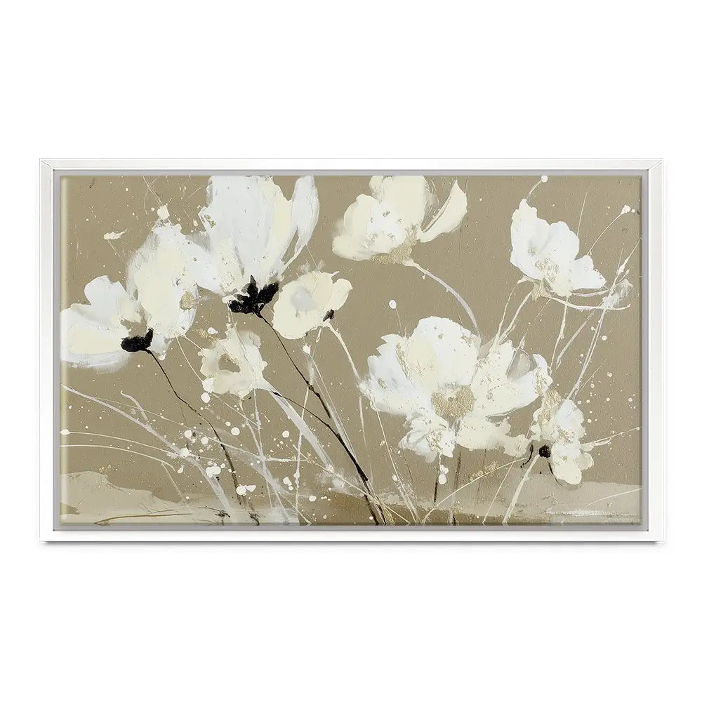 Ivory Petal Scatter Canvas Print Ivory Petal Scatter Canvas Print wall art product Chromatic Storm Studio
