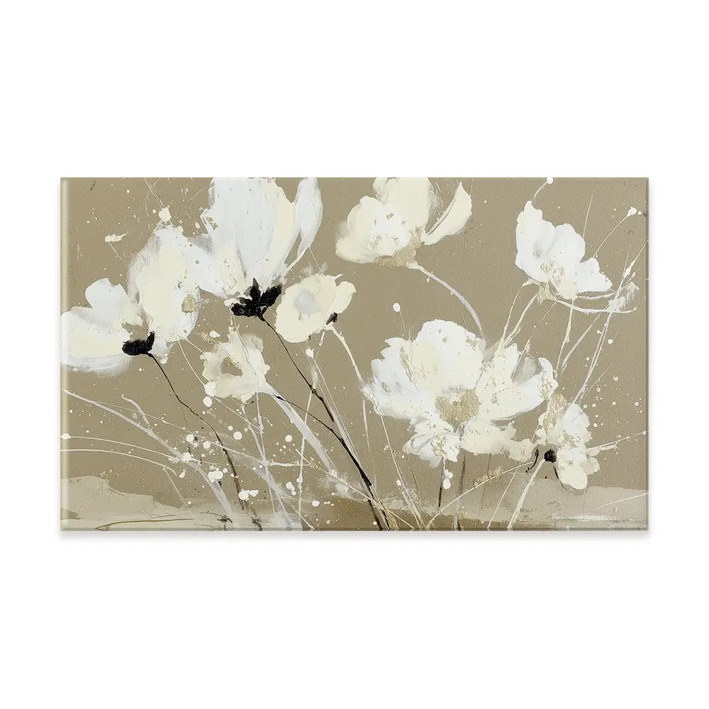 Ivory Petal Scatter Canvas Print Ivory Petal Scatter Canvas Print wall art product Chromatic Storm Studio