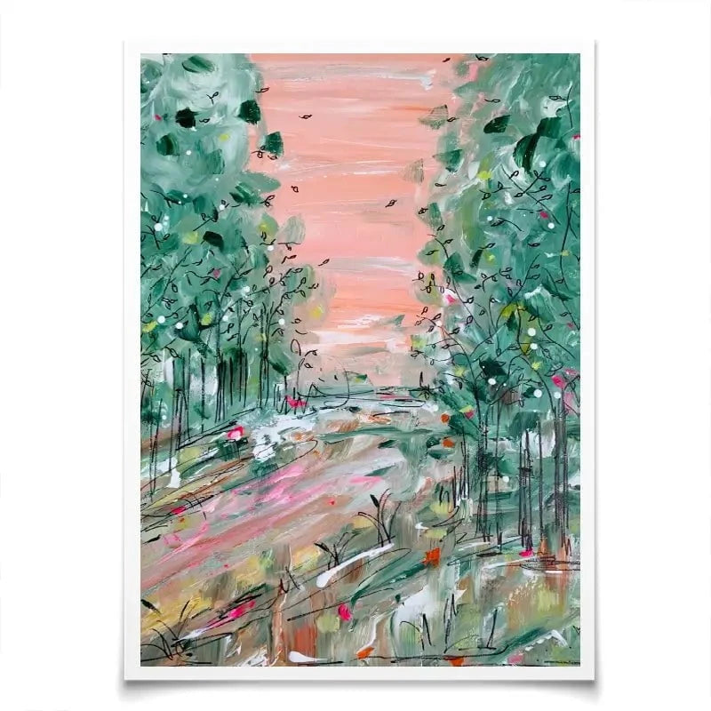 January Walks Art Print January Walks Art Print wall art product Charlotte Anna Reed