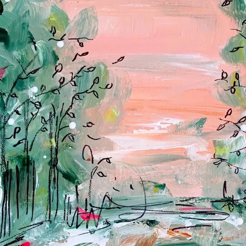 January Walks Art Print January Walks Art Print wall art product Charlotte Anna Reed