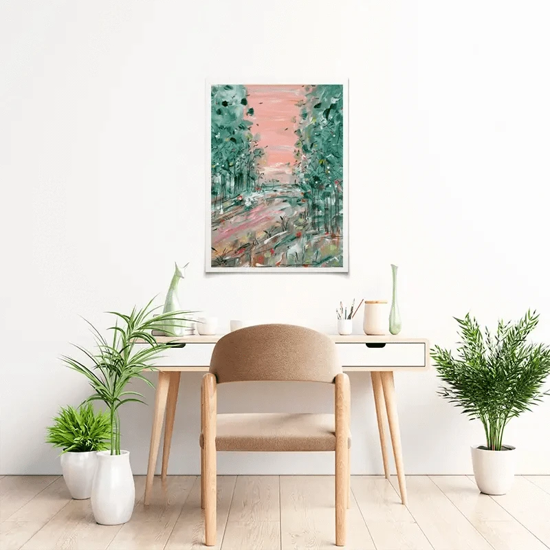 January Walks Art Print January Walks Art Print wall art product Charlotte Anna Reed
