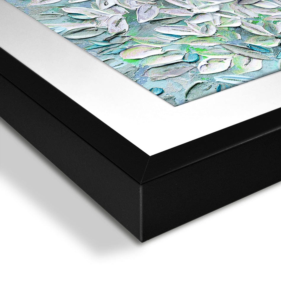Jasmine Mint Green Framed Art Print wall art product Expression By Nada