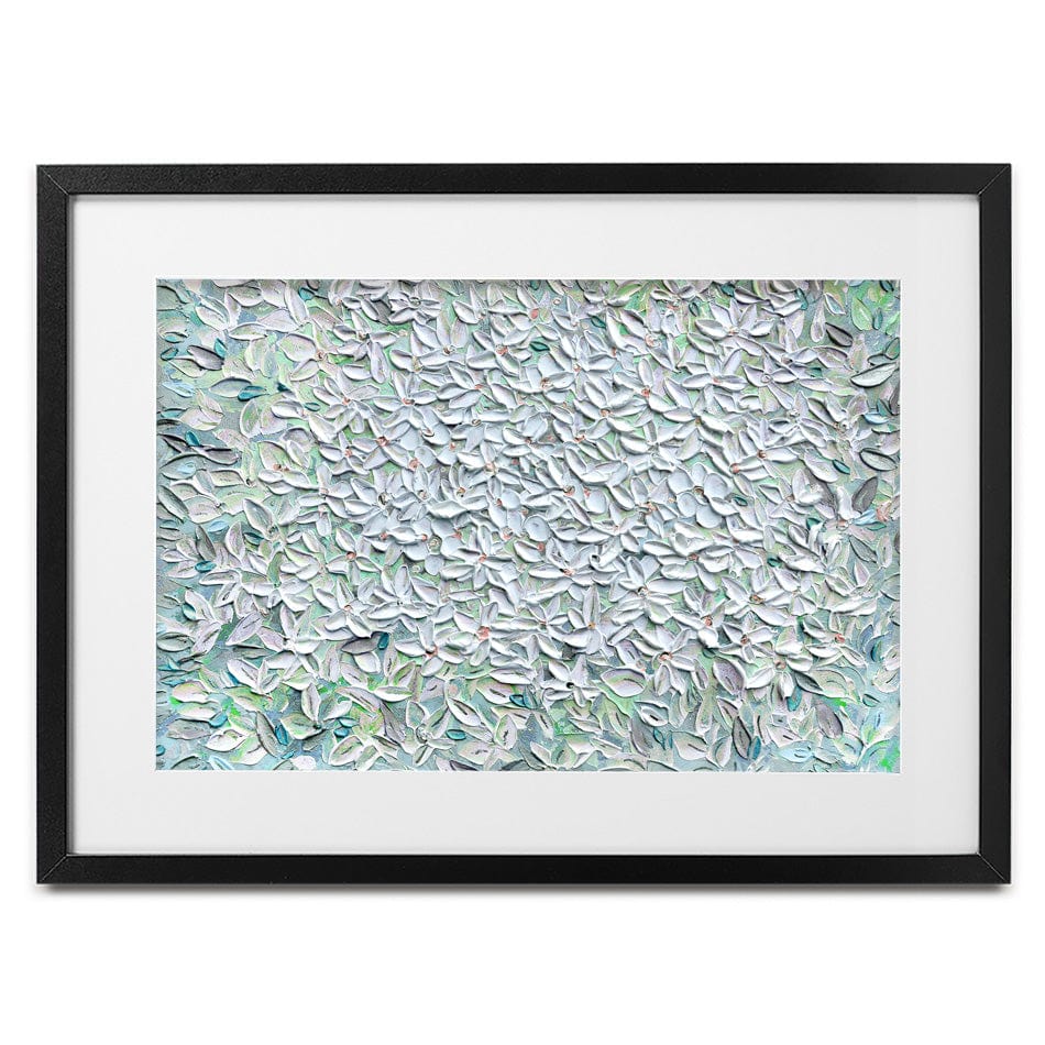 Jasmine Mint Green Framed Art Print wall art product Expression By Nada