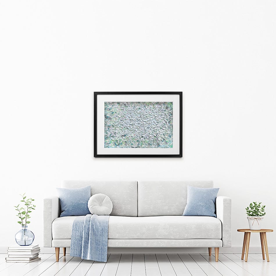Jasmine Mint Green Framed Art Print wall art product Expression By Nada