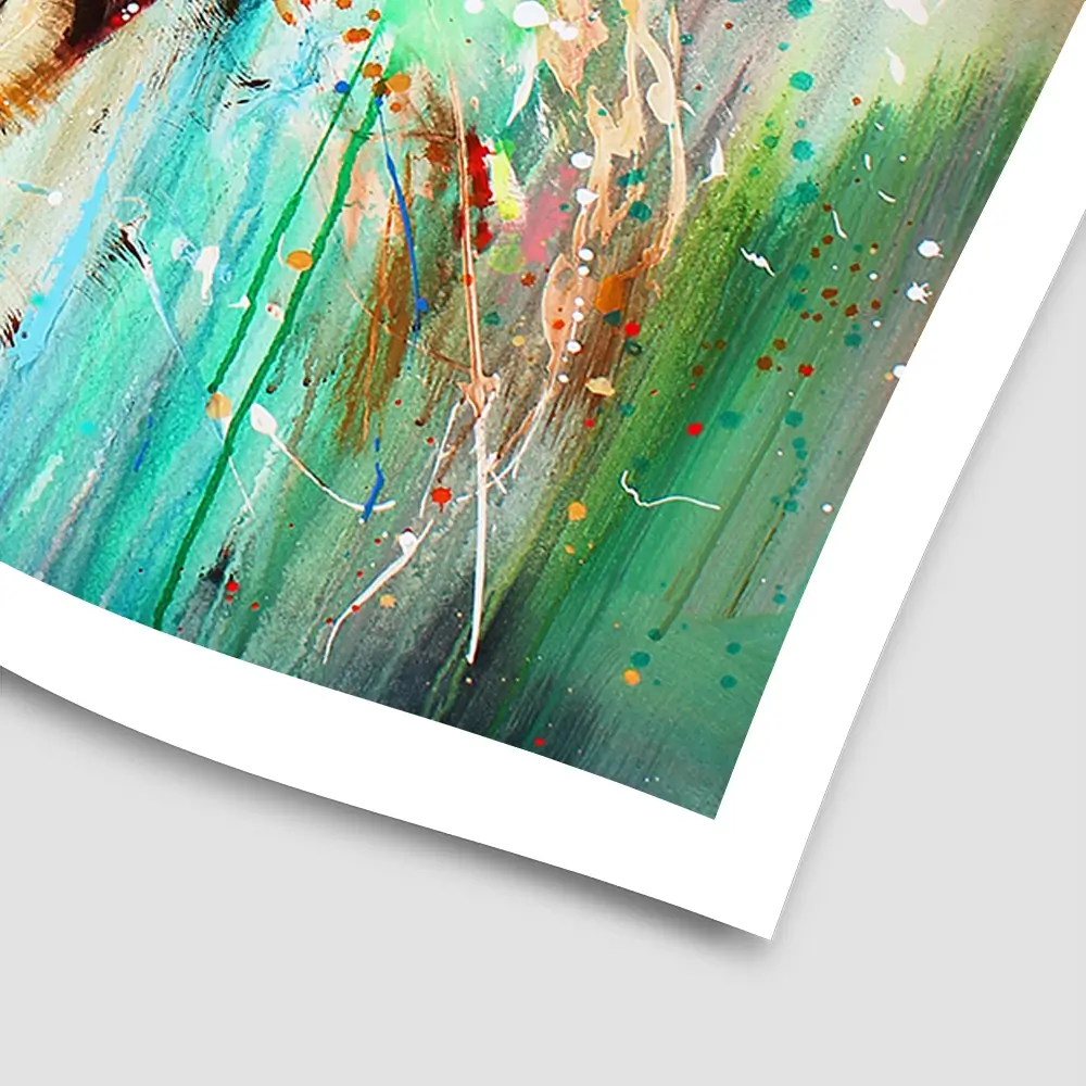 Jazzy Highland Cow Square Art Print Jazzy Highland Cow Square Art Print wall art product Studio Paint-Ing