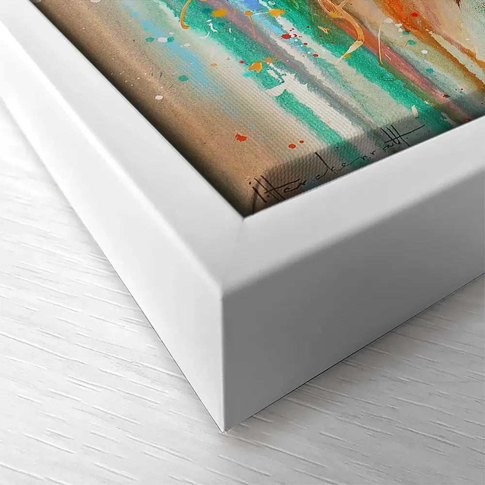 Jazzy Highland Cow Square Canvas Print Jazzy Highland Cow Square Canvas Print wall art product Studio Paint-Ing
