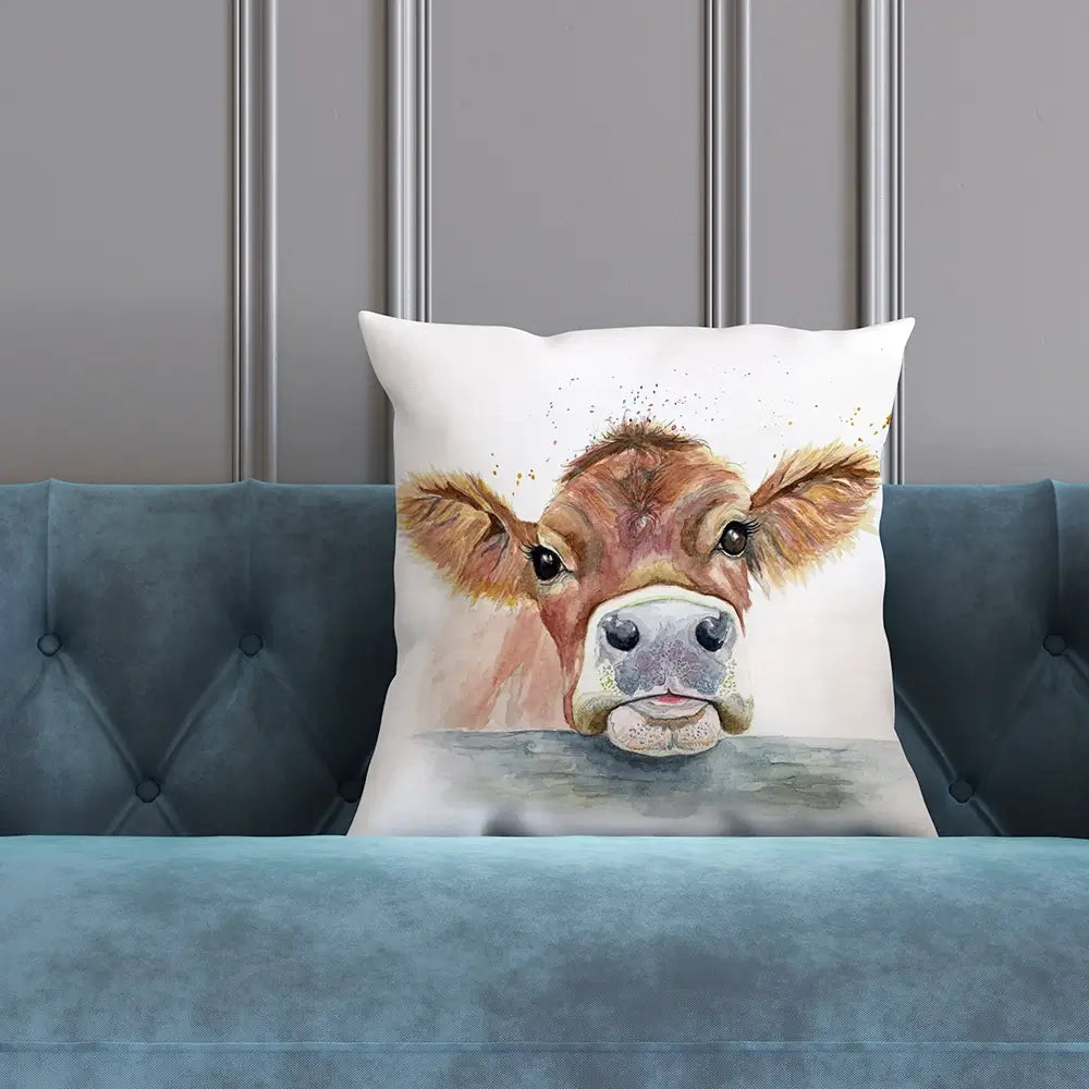 Jersey Cow Cushion Jersey Cow Cushion wall art product Karen Sutton