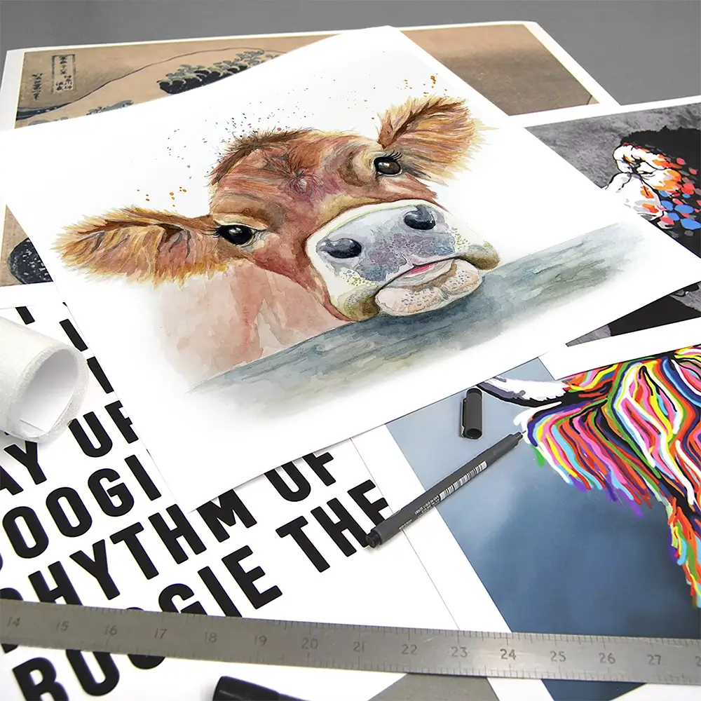 Jersey Cow Square Art Print Jersey Cow Square Art Print wall art product Karen Sutton