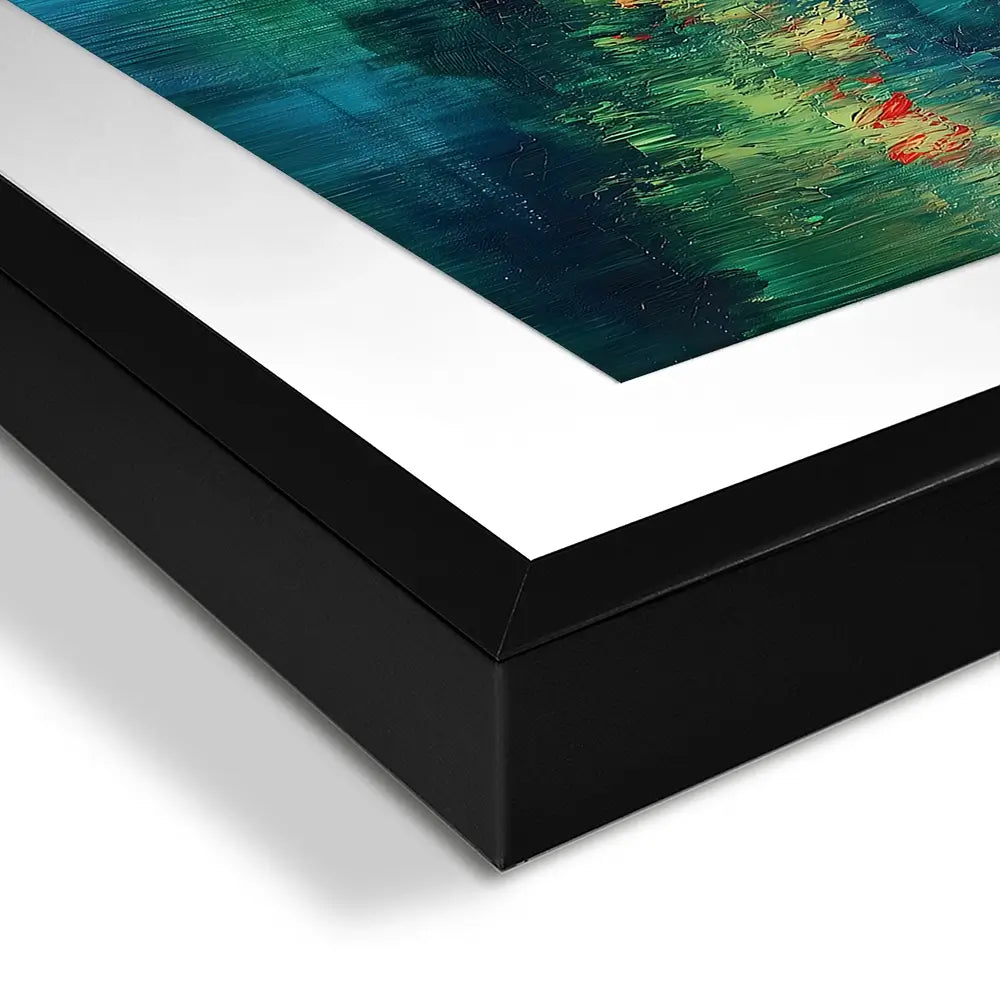 Jewel Tone Lake Framed Art Print Jewel Tone Lake Framed Art Print wall art product Gina Kelly - Independent