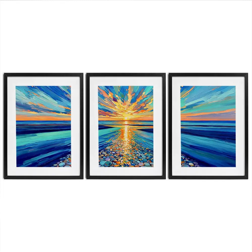 Jewels Of The Shore Framed Art Print Trio Jewels Of The Shore Framed Art Print Trio wall art product David Alexander Elder