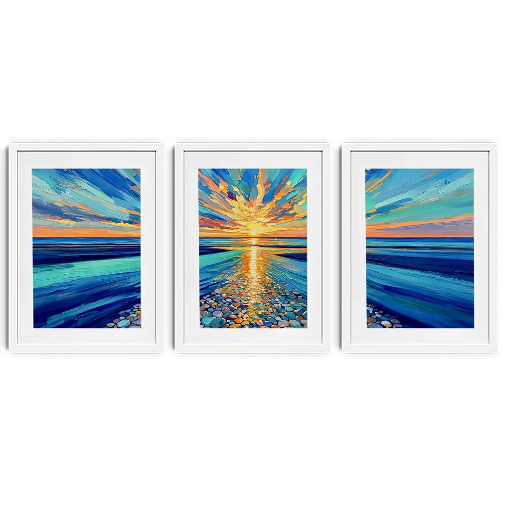 Jewels Of The Shore Framed Art Print Trio Jewels Of The Shore Framed Art Print Trio wall art product David Alexander Elder