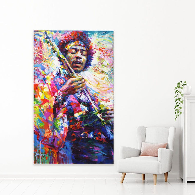 Jimi Hendrix Canvas Print wall art product Leon Devenice