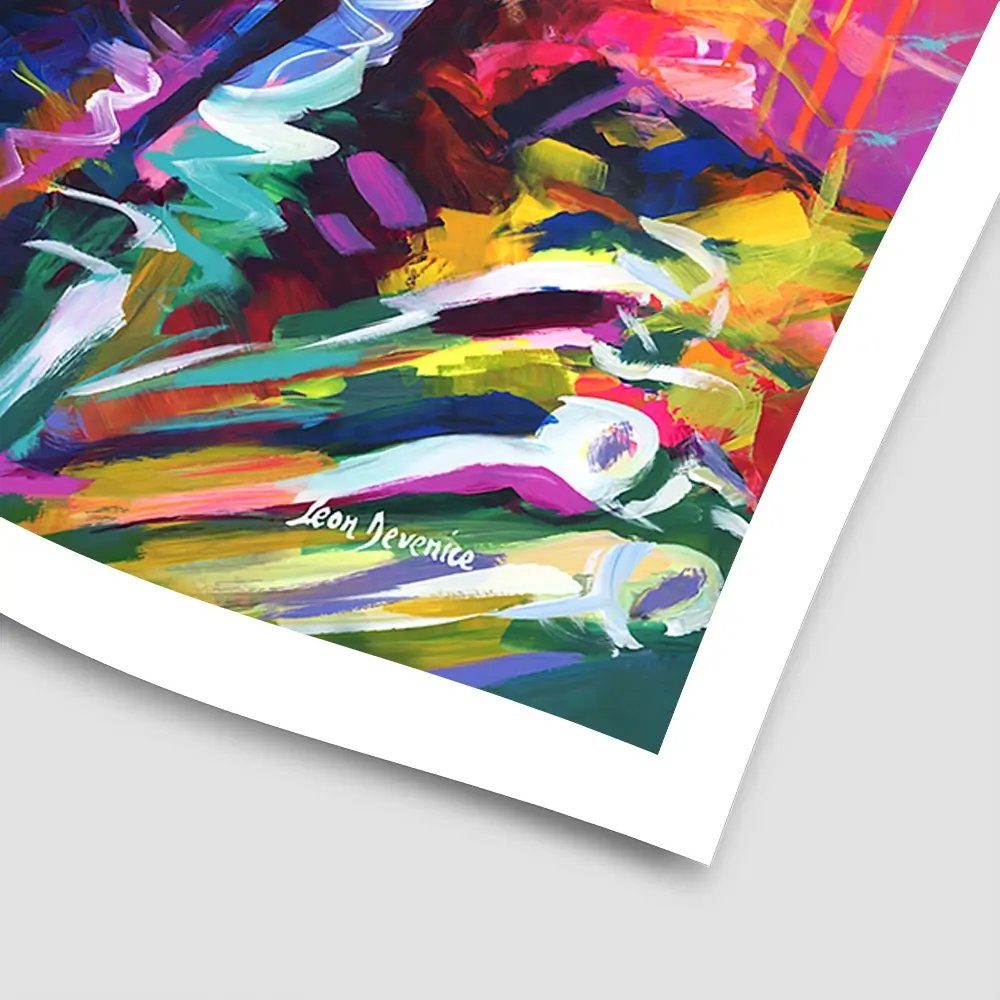 Jimi Hendrix Close Up Square Art Print Jimi Hendrix Close Up Square Art Print wall art product Leon Devenice