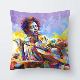 Jimi Hendrix Guitar Cushion Jimi Hendrix Guitar Cushion wall art product Leon Devenice