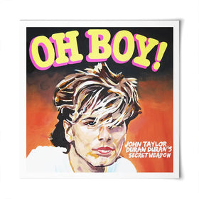 John Taylor Oh Boy Square Art Print John Taylor Oh Boy Square Art Print wall art product Juliet Stockton