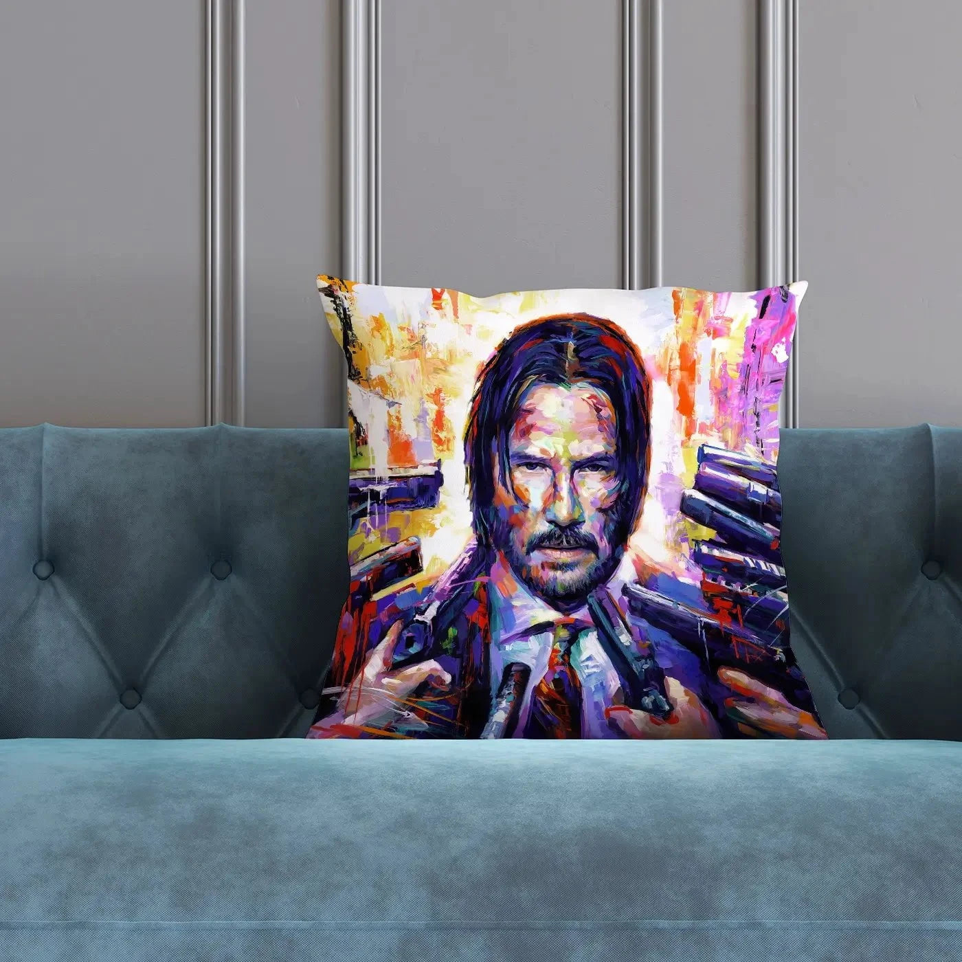 John Wick Cushion John Wick Cushion wall art product Leon Devenice