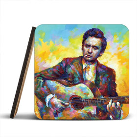 Johnny Cash Guitar Coaster Set Johnny Cash Guitar Coaster Set wall art product Leon Devenice