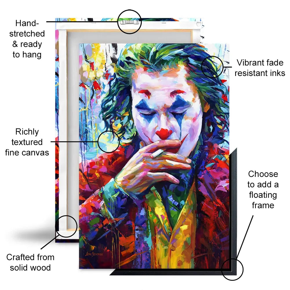 Joker Canvas Print Joker Canvas Print wall art product Leon Devenice