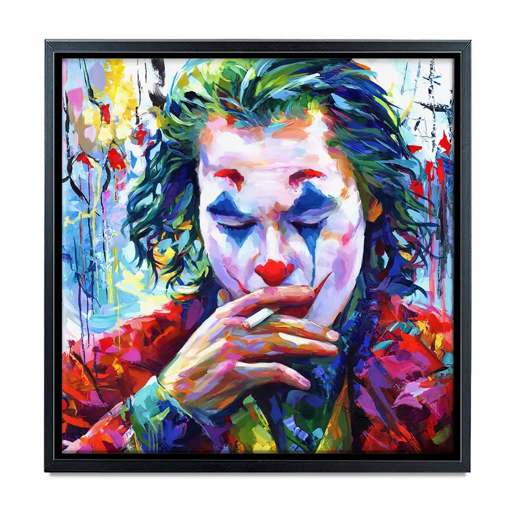 Joker Square Canvas Print Joker Square Canvas Print wall art product Leon Devenice